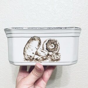 Wedgwood Group Midwinter Mushroom Small loaf Dish Cookware England Vintage